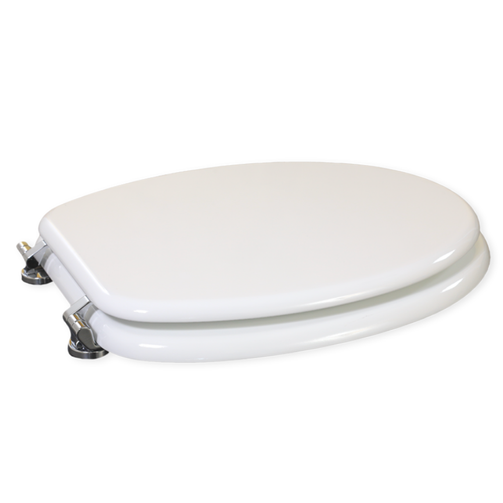 Copriwater universale piemonte in legno bianco lucido