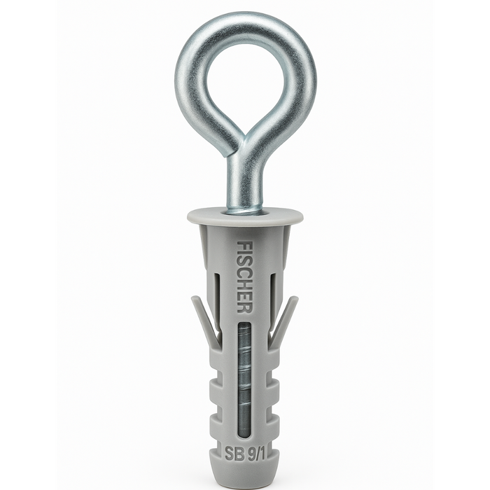 Tassello espansione occhiolo aperto fissaggi fischer sb 9/1 (9mm) 100 pz