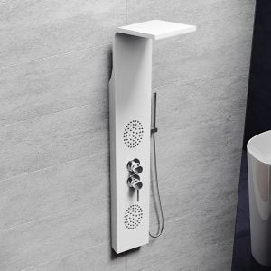 Colonna doccia pannello idromassaggio effetto cascata YH8121 RUSSIA Bianco