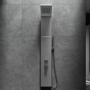 Colonna doccia pannello idromassaggio effetto cascata YH8122 MADRID Cromato