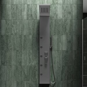 Colonna doccia pannello idromassaggio effetto cascata YH8123 NIZZA Cromato