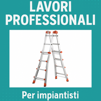 Scala telescopica professionale 4+4 alluminio rinforzato multifunzione en131-4