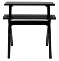 Tavolinetto 2 Livelli Nero Cm 60X60X60