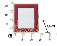 Cornice Glam Bordeaux Cm 28X1.5X33.5(Misura Interna Cm 20X25)