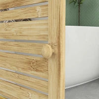 Mobile da Bagno con 1 Vano Aperto e 1 Armadietto a 2 Livelli, 35 x 30 x 120 cm, Bianco