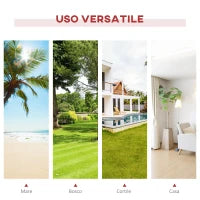 Amaca da Giardino con Supporto, Max 120kg, Legno, 320x118x120 cm