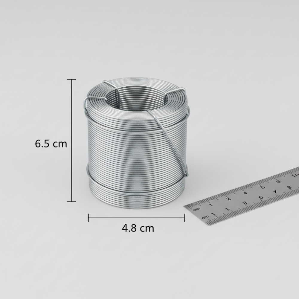 Kit filo cotto bianco argenteo per armature in cemento armato *** pezzi 25, confezione 1