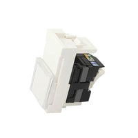 Connettore rj45 cat 5e utp toolless 1 modulo bianco