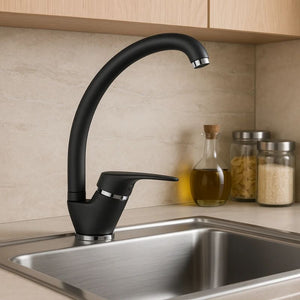 Ogomondo miscelatore oslo orientabile ottone colorato per lavello cucina *** finitura- nero, confezione 1