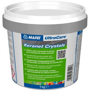 Pulitore acido concentrato polvere residui cementizi keranet crystals mapei 1 kg