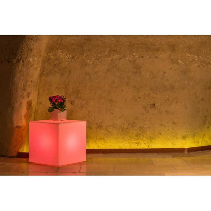 Youcube Bright Luce Rossa in Polimero Monacis - Cm 40X40X40 H