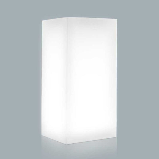 Youcube Top Led Multicolor Con Batteria E Solare in Polimero Monacis - Cm 40X40X80 H