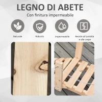 Ponte Ponticello da Giardino in Legno per Laghetto con Passerella ad Arco, Impermeabile per Esterni, 100x32x48cm