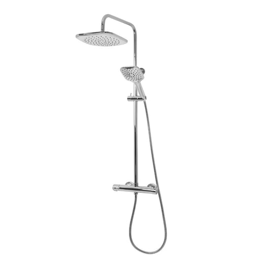 Colonna doccia attrezzata slot mix quadra ottone cromato 2 funzioni *** confezione 1