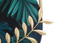 Orologio Da Muro Roundy Green Cm 60X4,5X65