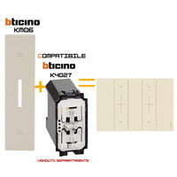 Bticino living now cover comando tapparelle compatibile k4027 *** colore sabbia, confezione 1