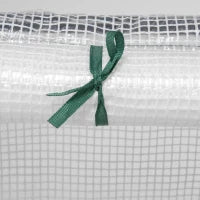 Serra da Giardino con Copertura in PE Rinforzato e Telaio in Acciaio, 180x90x90cm, Bianco