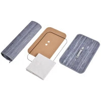 Cesto per il bucato 100L con 2 scomparti in bambù pieghevole con coperchio maniglia sacchetto removibile in tela grigio