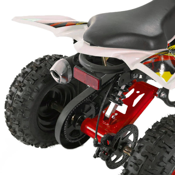 Miniquad Z-Tech KXD Storm ATV 49F Ruota 6"-Rosso