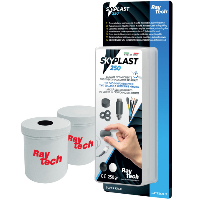 Sky plast raytech bicomponente in pasta isolante modellabile autoestinguente