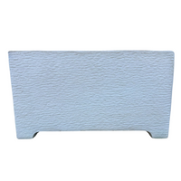 Fioriera giardino cemento effetto pietra l.100xp.35,5xh.56 cm serie levante