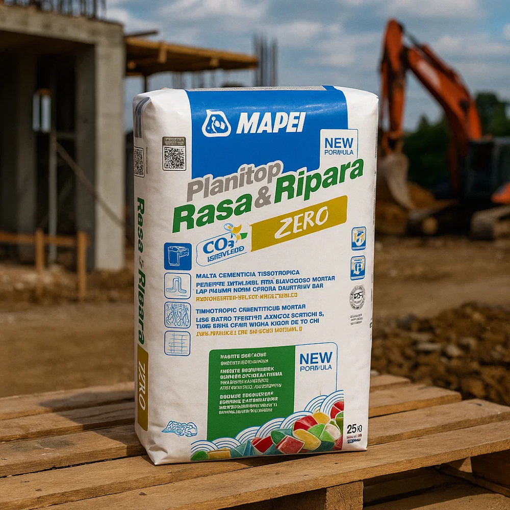 Malta cementizia tissotropica fibrorinforzata planitop rasa ripara zero r2 5 kg