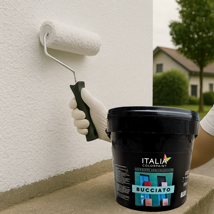 Bucciato quarzo plastico sabbioso buccia arancia vari formati italia colorpaint *** formato 4 lt, confezione 1