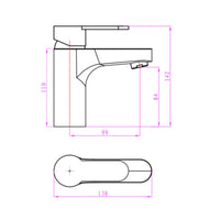 Miscelatore rubinetto lavabo cromato bagno casa *** confezione 1