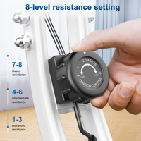 Cyclette reclinabile con schienale - RATTANTREE - con 8 livelli di resistenza regolabili - Bianco