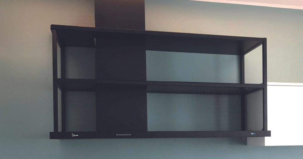 CAPPA ELEA PARETE cm150x50 camino Sinistro â€“ Nera â€“ 800 m3/h