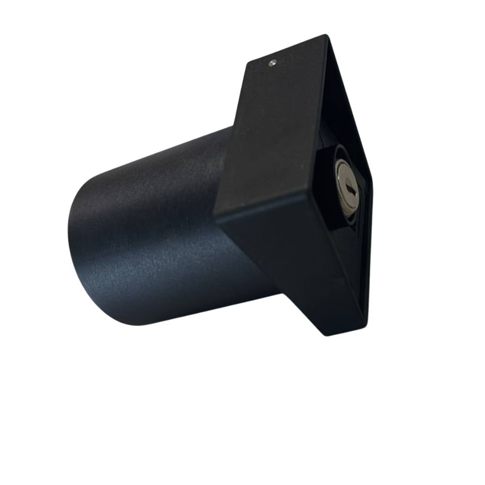 Zippo selettore apri/chiudi da incasso con serratura in nylon grigio scuro