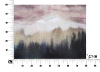 Dipinto Su Tela Pink Mountain cm 80X2,7X60