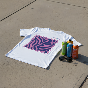 T-shirt cromika arte e colore in cotone naturale *** misura extralarge - xl, modello cromika waves, confezione 1