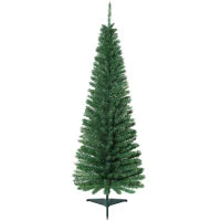 Albero di Natale Artificiale Slim 150cm con Supporto in Metallo 294 Rami