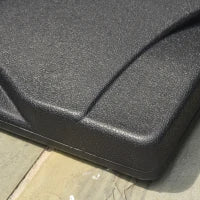 Base per Ombrellone in Plastica da 20kg per Pali da 32-38-48mm, 41.5x41.5x35cm