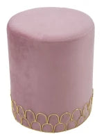 Sgabello Ring Rosa Cm Ø 35X42