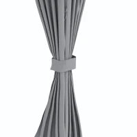 Gazebo da Giardino 4x3m con Doppio Tettuccio, Pareti in Poliestere e Struttura in Acciaio, Grigio