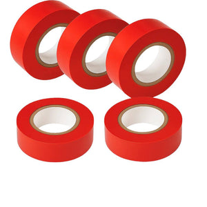 Kit nastro isolante in pvc autoestinguente multicolore per impianti sicuri *** colore rosso, dimensioni 15 mm x 10 mt...