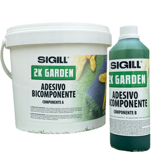 Adesivo epossi-poliuretanico bicomponente 2k garden incollaggio prati sintetici