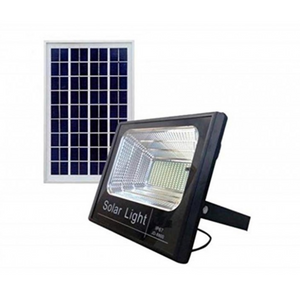 Proiettore led ad energia solare con pannello solare + telecomando luce fredda *** potenza 20w, confezione 1
