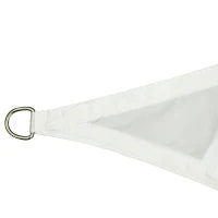 Tenda a vela Tendone parasole triangolare in poliestere (colore: bianco, dimensione: 6x6x6m)