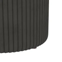 Pouf Contenitore 120 kg max per Soggiorno, Ingresso e Camera, in Poliestere, 36x36x44 cm, Grigio