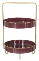 Svuota Tasche Double Glam Bordeaux Cm 36.5X34.5X56.5