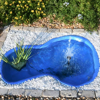 Laghetto da giardino bracciano azzurro litri 220 da 136x100xh34