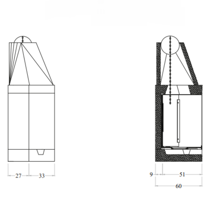 Camino legna prefabbricato ghisa focolare aperto m110 tgh riscaldamento