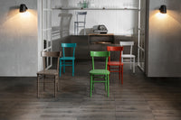 Brera - Sedia in legno turchese 2 pz