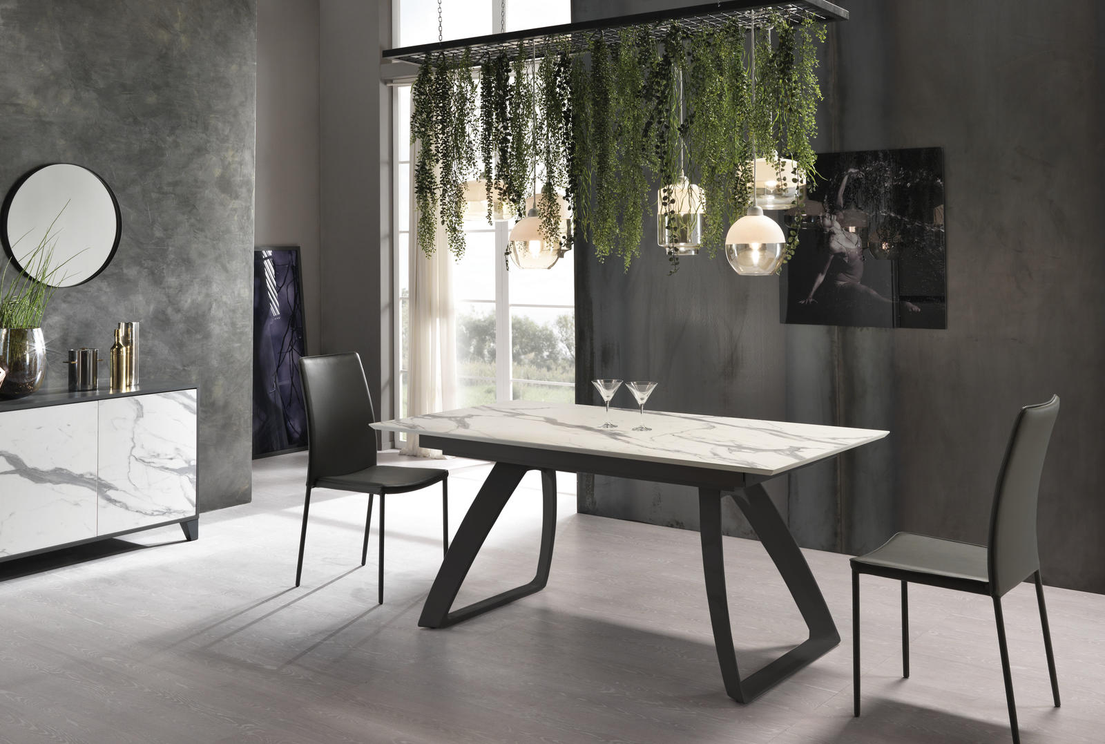 Barret - Tavolo Allungabile (170/270 x 90 cm) in HPL su MDF Nero