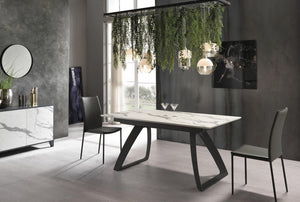 Barret - Tavolo Allungabile (170/270 x 90 cm) in HPL su MDF Nero