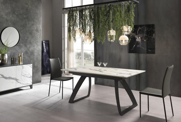 Barret - Tavolo Allungabile (170/270 x 90 cm) in HPL su MDF Nero