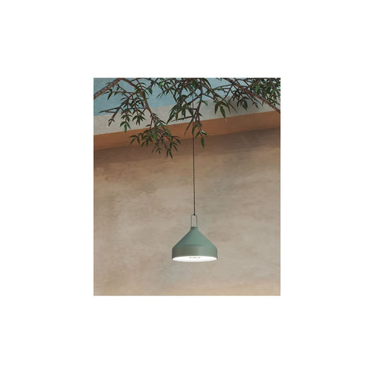 Zafferano AMELIE Lampada a led a sospensione Verde foglia ricaricabile e dimmerabile